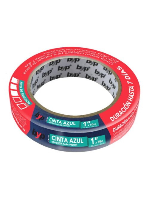 MASKING TAPE AZUL P/PINTOR 1 X 50M BYP CAZ00