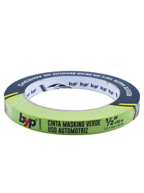 MASKING TAPE VERDE AUTOMOTRIZ 1 1/2 X 50M BYP CVE15