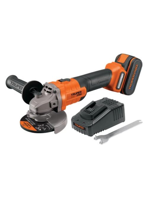 ESMERILADORA 4-1/2" 20V C/BAT Y CARG TRUPER 102872