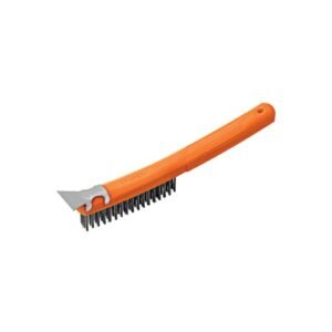 CEPILLO ACERO C/MANGO PLASTICO Y ESPATULA TRUPER 11539