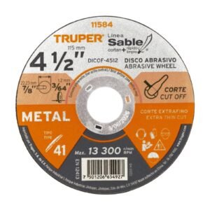 DISCO CORTE METAL 4.1/2X1.2MM TRUPER 11584