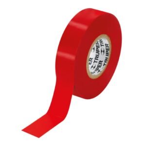TAPE ELECTRICO ROJO 19MMX18MTS TRUPER 12504