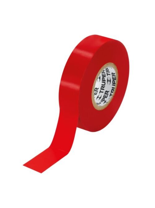 TAPE ELECTRICO ROJO 19MMX18MTS TRUPER 12504