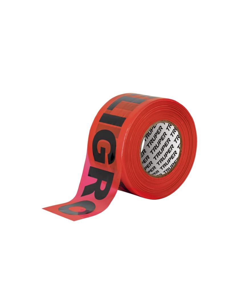 CINTA SEGURIDAD PELIGRO ROJA 305MTS TRUPER 12585