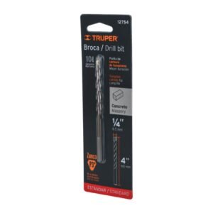 BROCA P/CONCRETO 6.0MM=1/4X4" TRUPER 12754