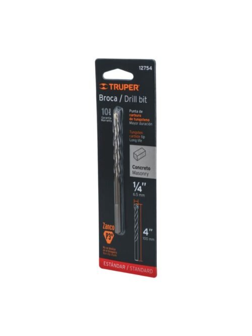 BROCA P/CONCRETO 6.0MM=1/4X4" TRUPER 12754