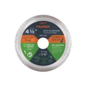 DISCO DIAMANTADO CONTINUO 4.1/2X1.6MM TRUPER 12977