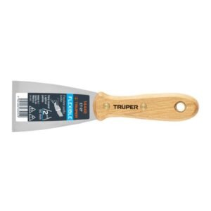 ESPATULA FLEXIBLE 2" MANGO MADERA TRUPER 14448