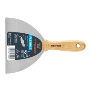 ESPATULA FLEXIBLE 6" MANGO MADERA TRUPER 14452