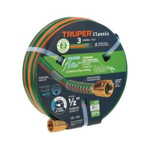 MANGUERA REFORZ VERDE 1/2X20MTS 3CAPAS #MAN20X1/2R/16032 TRUPER-