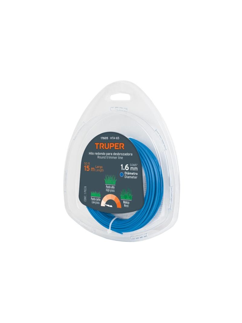 CUERDA P/ORILLADORA 1.6MMX15MTS TRUPER 17605