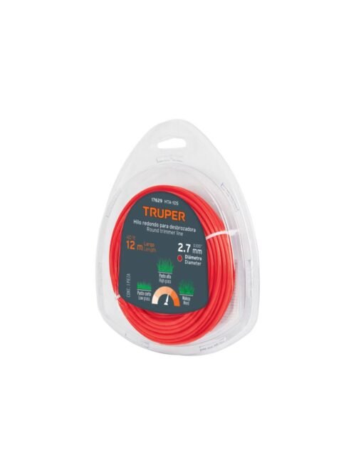CUERDA P/ORILLADORA 2.7MMX12MTS TRUPER 17629
