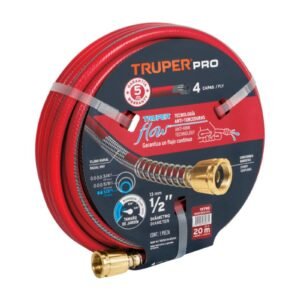 MANGUERA REFORZ ROJA 1/2X20MT 4CAPAS #MAN20X1/2X/19792 TRUPER-