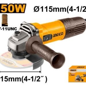 Esmeril angular Ingco UAG75028 750W, disco 4-1/2 pulgadas, rosca 5/8-11UNC - ficha de especificaciones