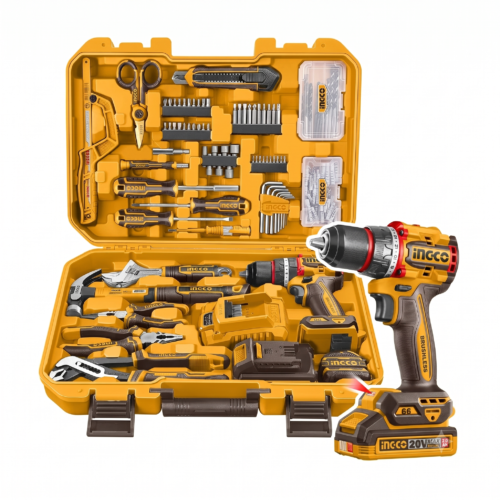 Combo Taladro Inalámbrico 66 Nm 20V + 166 Accesorios Ingco