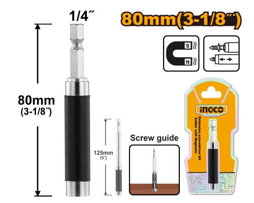 ADAPTADOR PARA PUNTAS MAGNETICO 1PZA #ABH30801 INGCO