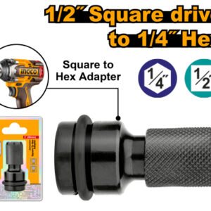 ABH60501 ADAPTADOR DADO 1/2" A 1/4" HEXAGONAL ABH60501 INGCO