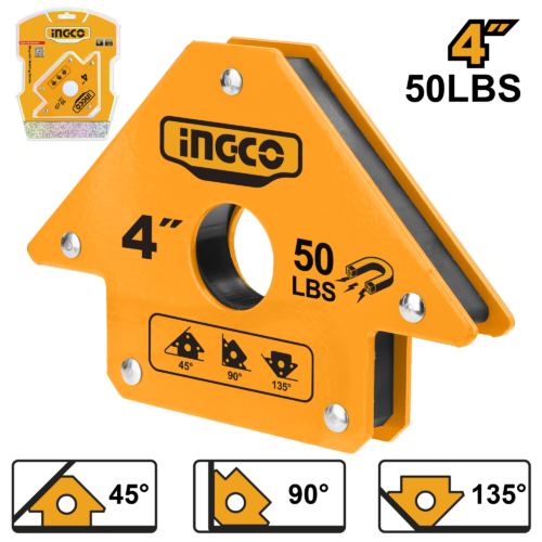 ESCUADRA MAGNETICA 4" ANGULOS 45,90,135 #AMWH50041 INGCO