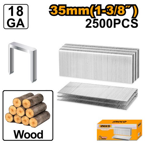 GRAPA 1 3/8" #AST18351 -CLAVADORA/ENGRAPAD #ACN50401/CCSNLI6005 - 2500 PZ GA18 INGCO