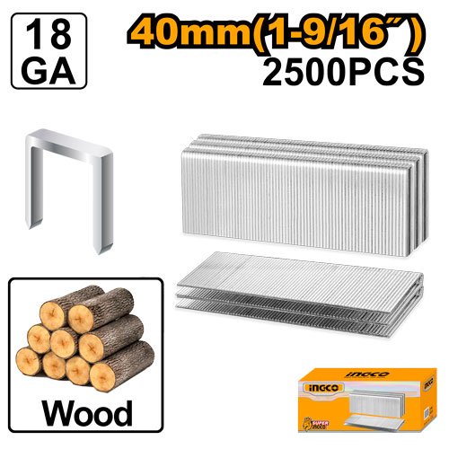 GRAPA 1 1/2" #AST18401 -CLAVADORA/ENGRAPAD #ACN50401/CCSNLI6005 - 2500 PZ GA18 INGCO