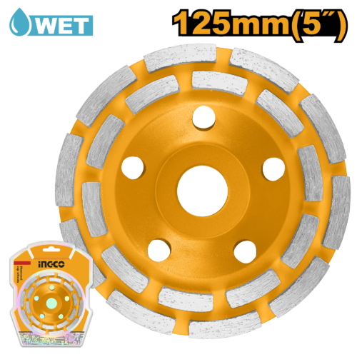 DISCO DE COPA P/ DESBASTE DIAMANTADO 5" #CGW021251 INGCO