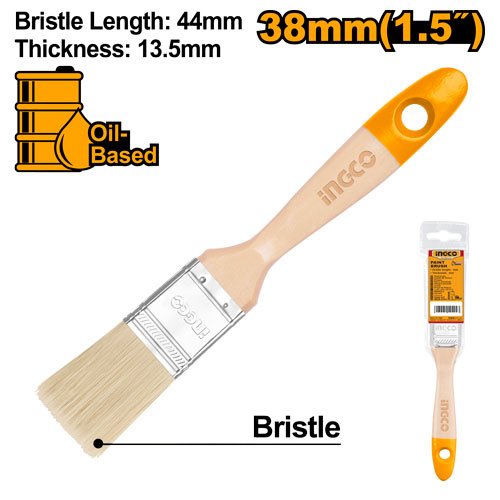 BROCHA ECONOMICA 1 1/2" MANGO MADERA #CHPTB0115 INGCO