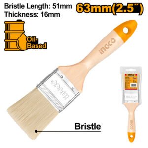BROCHA ECONOMICA 2 1/2" MANGO MADERA #CHPTB0125 INGCO
