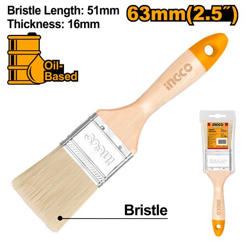 BROCHA ECONOMICA 2 1/2" MANGO MADERA #CHPTB0125 INGCO