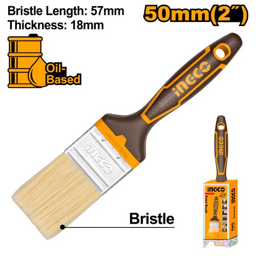 BROCHA PROF 2" CERDA AMARILLA MANGO PLAST #CHPTB8702 INGCO
