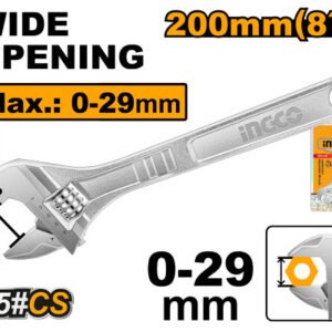 HADW131082 LLAVE FRANCESA 8" CROMADA #HADW131082 INGCO