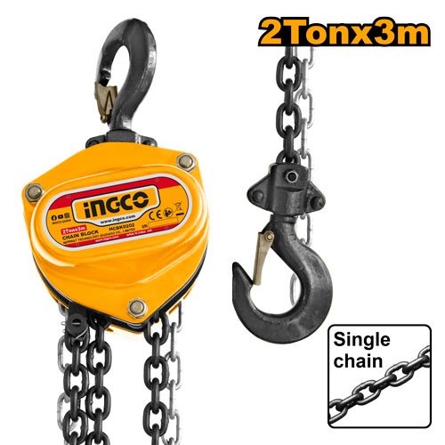TECLE DE CADENA 2 TON 3MTS #HCBK0202 INGCO