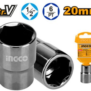 CUBO ESPIGA 1/2" 6PTS 20MM #HHAST12201 INGCO