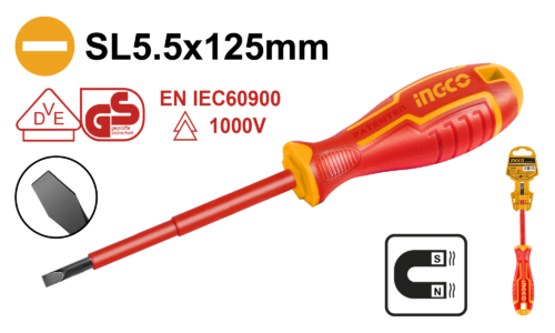 DESTORNILLADOR PLANO AISLADO 7/32X5" 1000V #HISD815125 INGCO