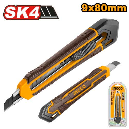 CUCHILLA CUTTER 9MMX6" C/GRIP #HKNS110925 INGCO