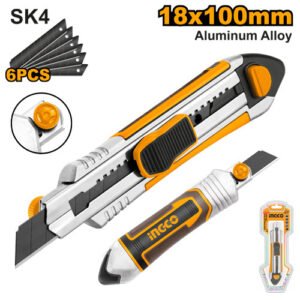 CUCHILLA CUTTER 18MMX7" C/GRIP #HKNS1808 INGCO