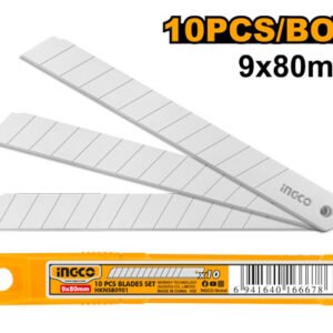 CUCHILLA REPUESTO P/CUTTER 9MM 10PZAS #HKNSB0901 INGCO
