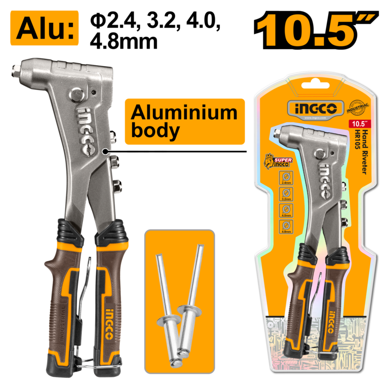 REMACHADORA 4 BOQUILLAS 10.5" PRO #HR105 INGCO
