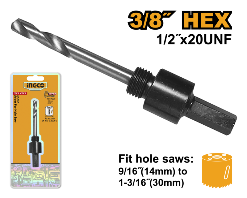 ADAPTADOR P/BROCA SIERRA 3/8" #HSA01 INGCO