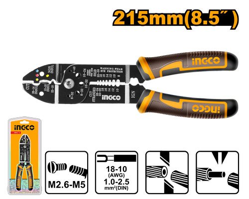 ALICATE PELACABLE 8.5" #HWSP851 INGCO