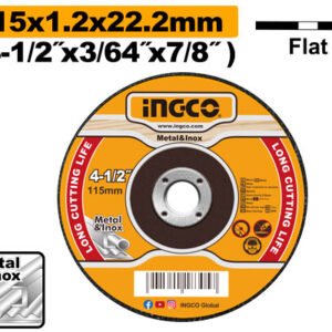 MCD121151 DISCO CORTE METAL 4.1/2"X1.2MM #MCD121151 INGCO