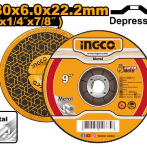 DISCO CONICO P/ESMERILAR 9"X6MM #MGD602301 INGCO