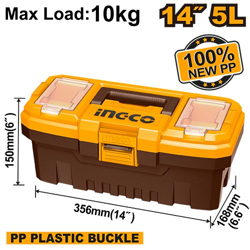 CAJA HERRAMIENTAS PLASTICA 14" #PBX1401 INGCO