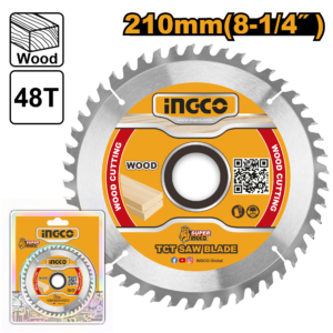 DISCO SIERRA P/MADERA 8.1/4X25.4" 48 DIENTES #TSB121022 INGCO
