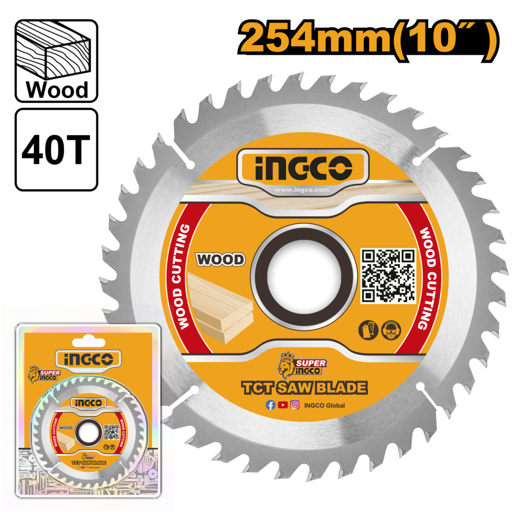 DISCO SIERRA P/MADERA 10" 40 DIENTES #TSB125425 INGCO