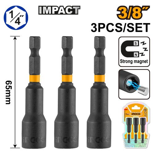 SET CUBOS P/TECHO 3PZ 3/8 UAMN1031 INGCO